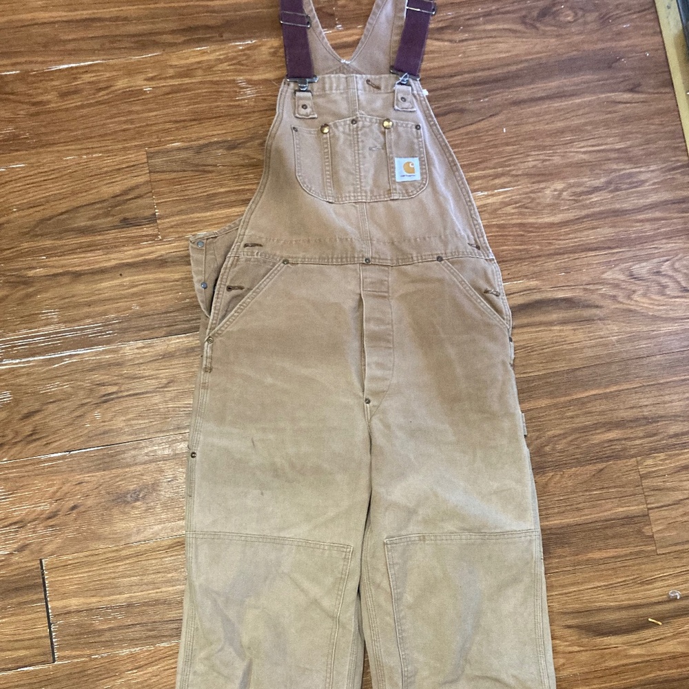 Vintage carhartt double knee overalls